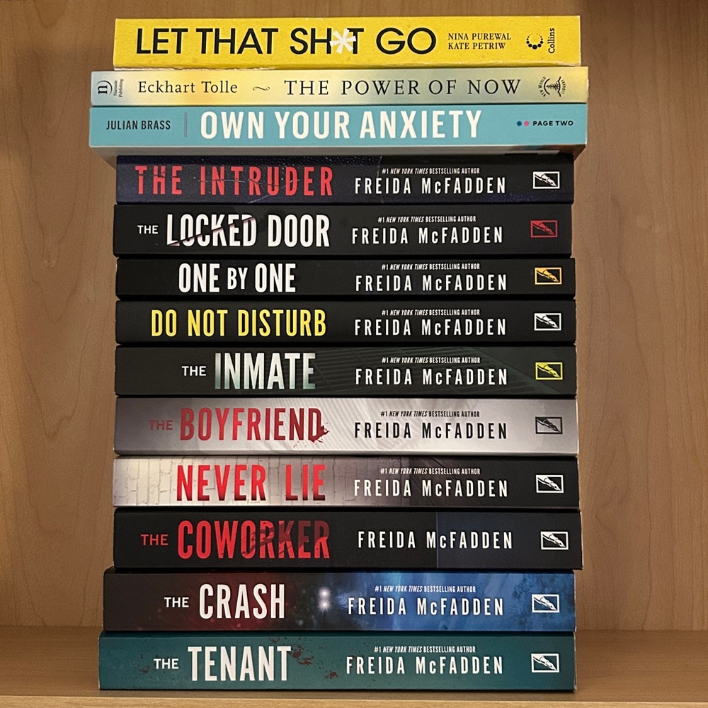 Freida McFadden 10 Book Collection 
Purchased 2025 / 3 free wellness books